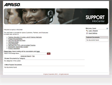 Tablet Screenshot of infocenter.apriso.com